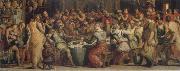 VASARI, Giorgio The festival meal in Ester oil painting artist